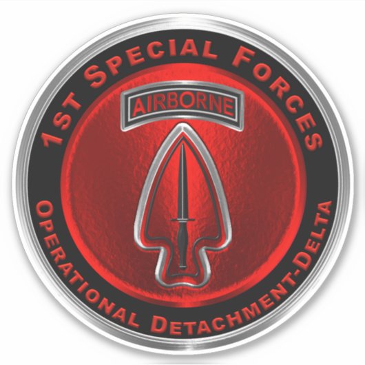 1. Special Operational Detachment Delta SFOD Aufkleber (Vorderseite)