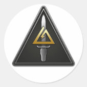 1. Spezialeinsatzkräfte - Delta Runder Aufkleber (Vorderseite)