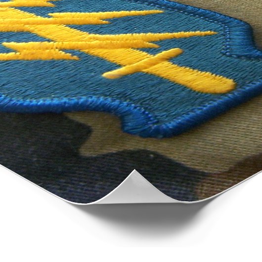 1. Spezialkräfte Grüne Berets Iraq Flash Print Poster (Ecke)