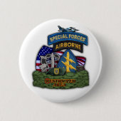 1. Spezialkräfte Grüne Berets Veteranen Button (Vorderseite)