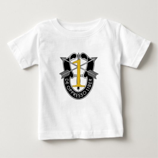 1. Spezielle Kraft-Gruppen-Wappen Baby T-shirt (Vorderseite)