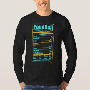 1 Spieler Paintball Dye Speedball Recreational Act T-Shirt
