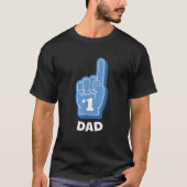 1 Sports Vater Funny Vatertag Foam Finger Bigge T-Shirt (Vorderseite)