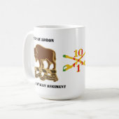 1. Squadron, 10. Cavalry Insignia und VSM Sabers Kaffeetasse (Vorderseite Links)