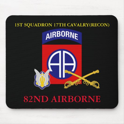 1. SQUADRON 17. CAVALRY(RECON) 82. IM FLUGZEUG MOUSEPAD (Vorne)