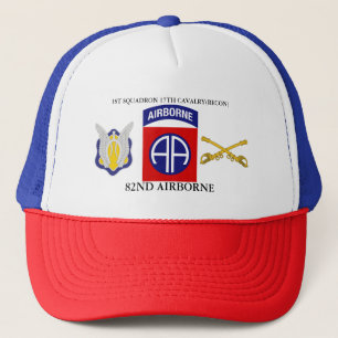 1. SQUADRON 17. CAVALRY(RECON) 82ND IM FLUGZEUG TRUCKERKAPPE