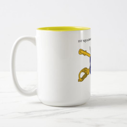 1. SQUADRON 17. CAVALRY(RECON) ZWEIFARBIGE TASSE (Links)