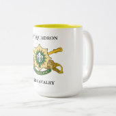 1. SQUADRON 2. CAVALRY  ZWEIFARBIGE TASSE (VorderseiteRechts)