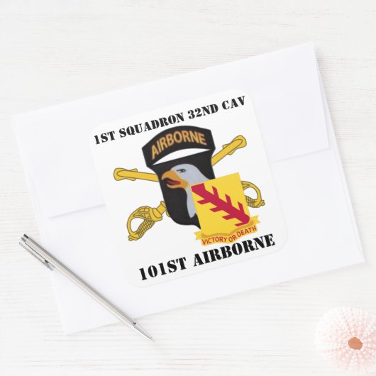 1. SQUADRON 32ND CAVALRY 101ST IM FLUGZEUG STICKER (Umschlag)