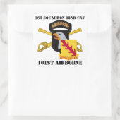 1. SQUADRON 32ND CAVALRY 101ST IM FLUGZEUG STICKER (Tasche)