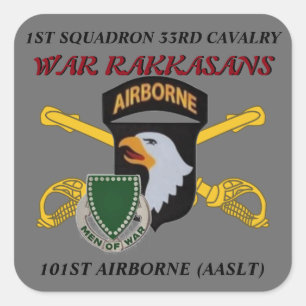 1. SQUADRON 33RD CAVALRY 101. IM FLUGZEUG STICKER