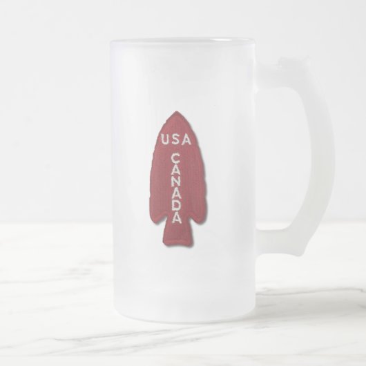 1. SSF Special Service Force Devil's Brigade Vets Mattglas Bierglas (Rechts)