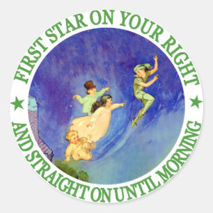 1. STAR AUF IHRER RECHTS, STARK BIS MORGEN RUNDER AUFKLEBER