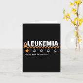 1 Star Rating Leukemia Awareness Fun Fighter Karte (Gelbe Blume)