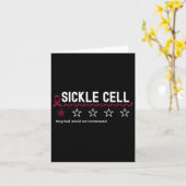 1 Star Rating Sickle Cell Awareness Funny Fighter Karte (Gelbe Blume)