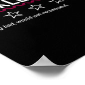 1 Star Rating Sickle Cell Awareness Funny Fighter Poster (Ecke)
