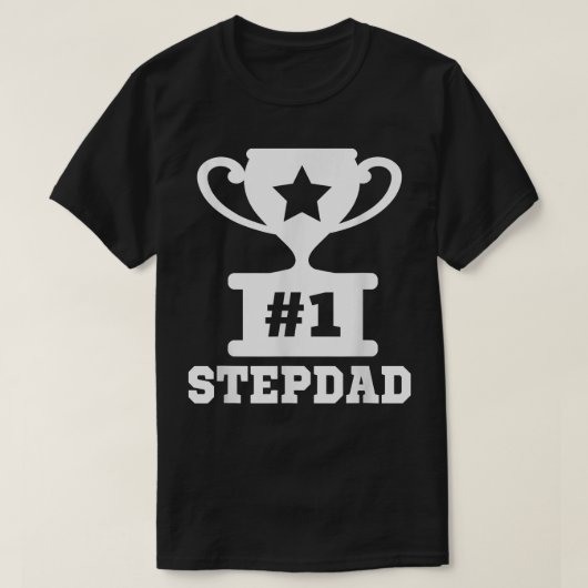 1 Stepdad Nummer Eins Stepdad Stepfather Funny Fat T-Shirt (Design vorne)