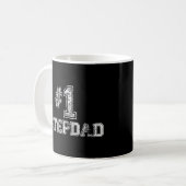 1 StepDad Step Vater Nummer 1 Vatertag Geschenk Kaffeetasse (Vorderseite Links)