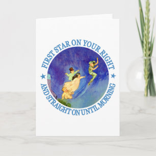 1. STERN AUF IHRER RECHTS, GERADE BIS MORGEN FEIERTAGSKARTE