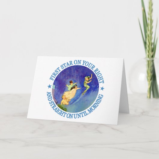1. STERN AUF IHRER RECHTS, GERADE BIS MORGEN FEIERTAGSKARTE (Vorderseite)