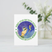 1. STERN AUF IHRER RECHTS, GERADE BIS MORGEN POSTKARTE (Stehend Vorderseite)