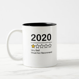 1-Sterne-Bewertung 2020 Zweifarbige Tasse