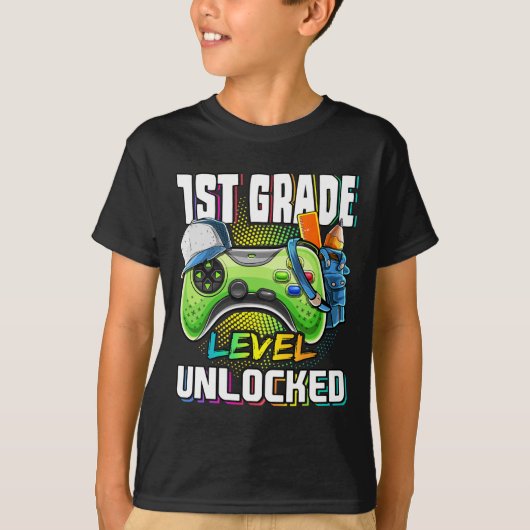 1. Stufe des ungesicherten Videospiels CK to Schoo T-Shirt (Vorderseite)