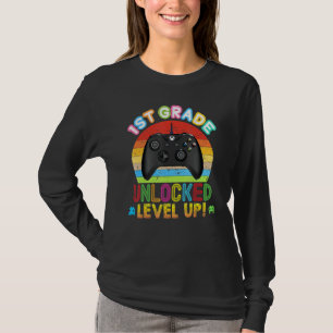 1. Stufe Entsperrt Level-Up-Video-Spielekonsole BA T-Shirt