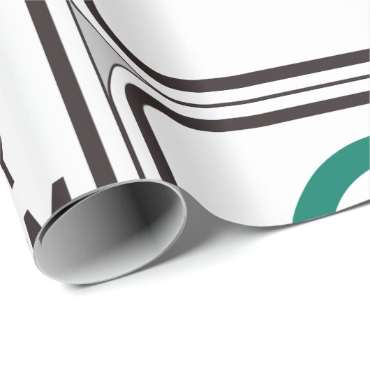 1 Stunde Parkplatz für kontrollierte Parkplätze Geschenkpapier (Rolleneckpunkt)