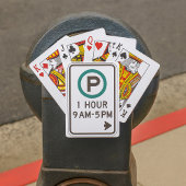 1 Stunde Parkplatz für kontrollierte Parkplätze Spielkarten