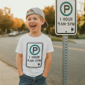 1 Stunde Parkplatz für kontrollierte Parkplätze T-Shirt