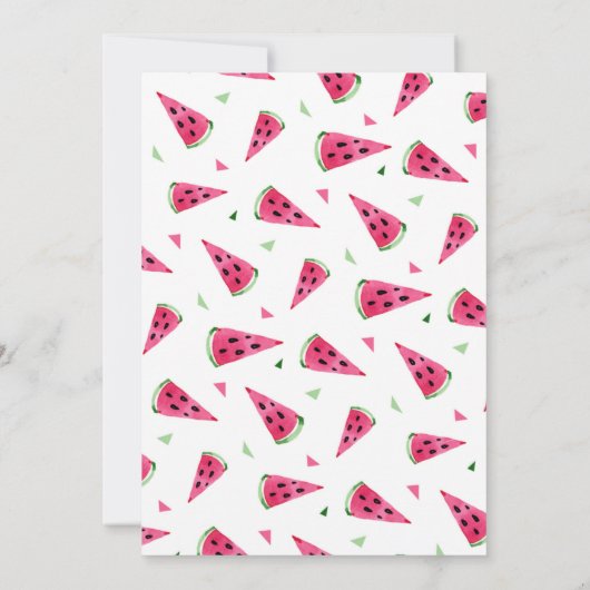 1. Summer Girl Party Card Einladung (Rückseite)