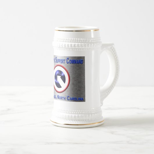 1. Support für das Korps - Geschenk Stein Bierglas (VorderseiteRechts)