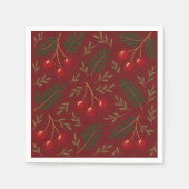 🎄 1. Sweet Cherry Holiday Charm Collection Serviette (Vorderseite)