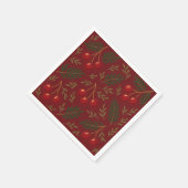 🎄 1. Sweet Cherry Holiday Charm Collection Serviette (Ecke)