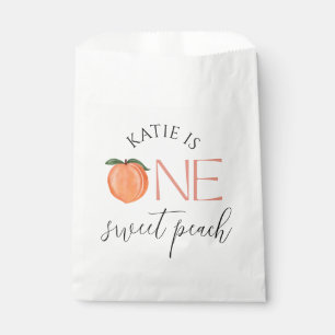 1 Sweet Peach 1. Geburtstag Geschenktütchen