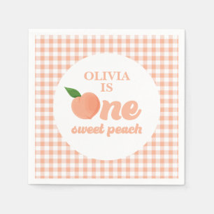 1 Sweet Peach 1. Geburtstag Serviette