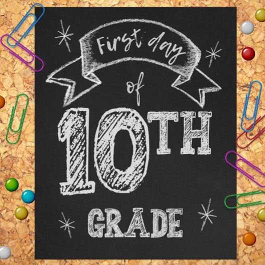 1. Tag 10. Klasse, Erster Schultag, Sophomore Fotodruck