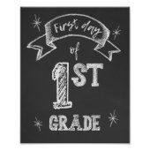 1. Tag der 1. Klasse, erster Tag zurück zur Schule Fotodruck (Vorne)