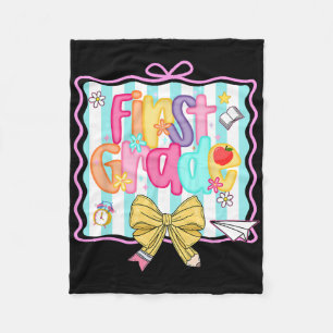 1. Tag der 1. Klasse Preppy Ck Zur Schule Erstkläs Fleecedecke