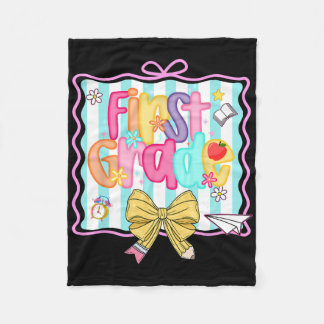 1. Tag der 1. Klasse Preppy Ck Zur Schule Erstkläs Fleecedecke