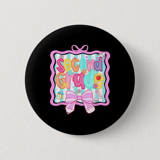 1. Tag der 2. Klasse Preppy Button (Vorderseite)