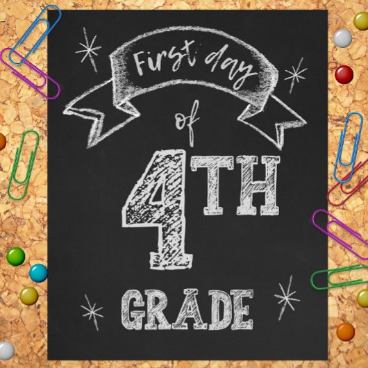 1. Tag der 4. Klasse, erster Tag zurück zur Schule Fotodruck