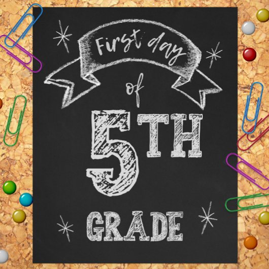 1. Tag der 5. Klasse, erster Tag zurück zur Schule Fotodruck