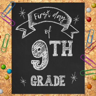 1. Tag der 9. Klasse, Erster Tag der Schule Freshm Fotodruck