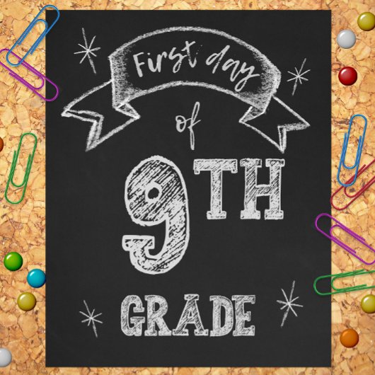 1. Tag der 9. Klasse, Erster Tag der Schule Freshm Fotodruck