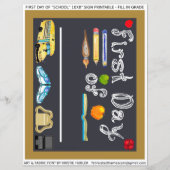 1. Tag des 10x8" Schulschreiben (Vorderseite)