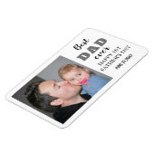 1. Tag des Vaters 2022 Bester Vater je Foto Magnet (Linke Seite)