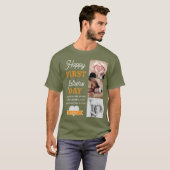 1. Tag des Vaters 3 Foto T-Shirt (Vorne ganz)