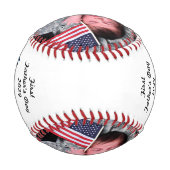 1. Tag des Vaters Mein Papa Mein Held Foto Baseball (Rückseite)